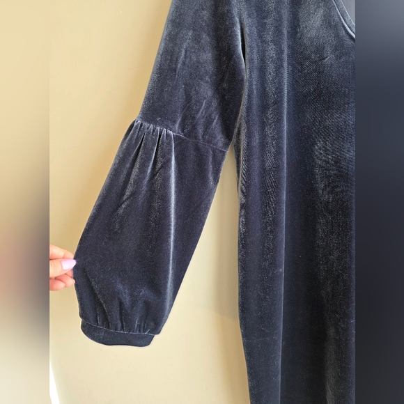 Madewell Velvet Ballon-Sleeve Dress - Picture 5 of 11